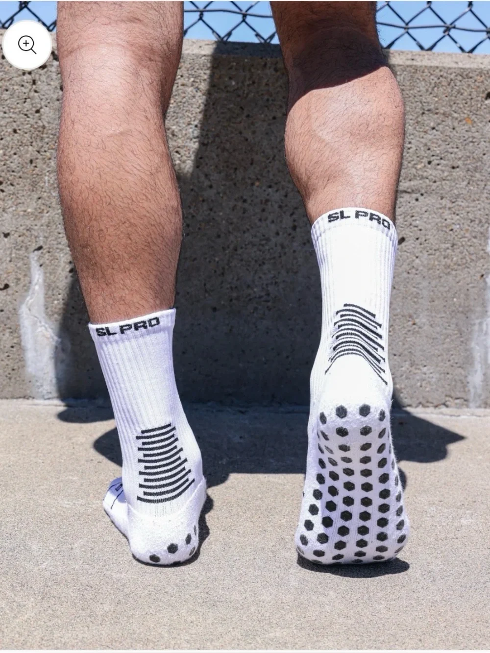 NEW Sunday League SL Pro Grip Socks Soccer White Size XL NWT